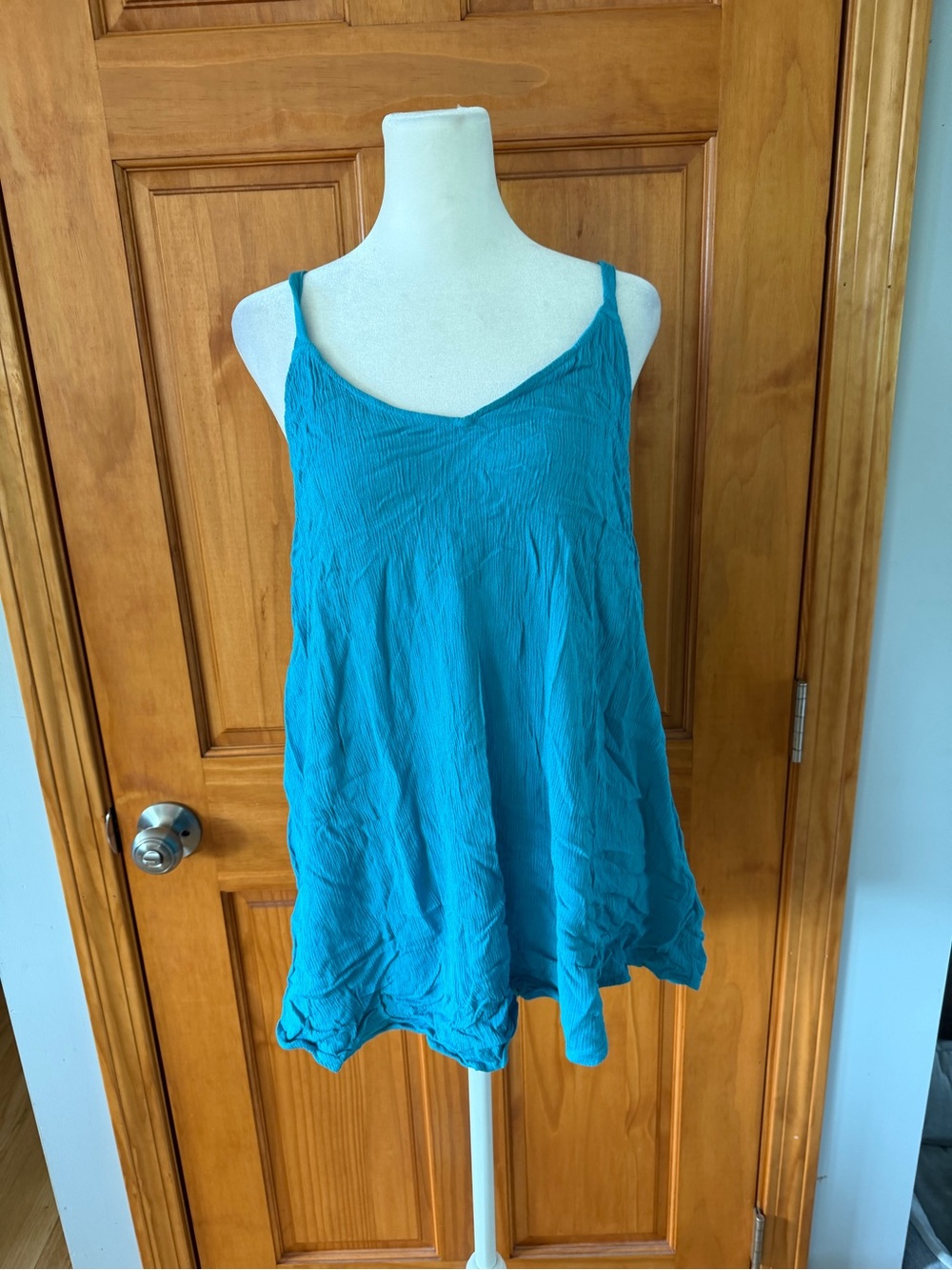 Torrid Women’s Flowy Teal Spaghetti-Strap Women's Blouse